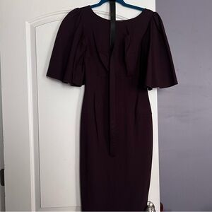 Vixen By Micheline Pitt Chockate Brown Secretary Dress